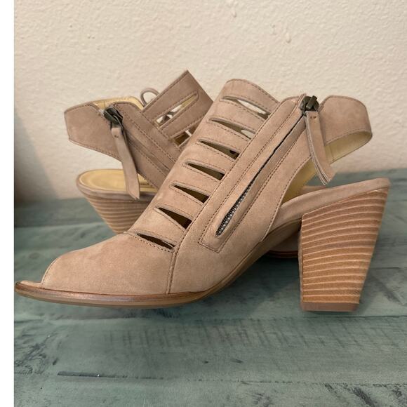 Paul Green Size 9 Sabrina Sandal Sisal Nubuk 3 1/2" Stacked Heel - Picture 11 of 15